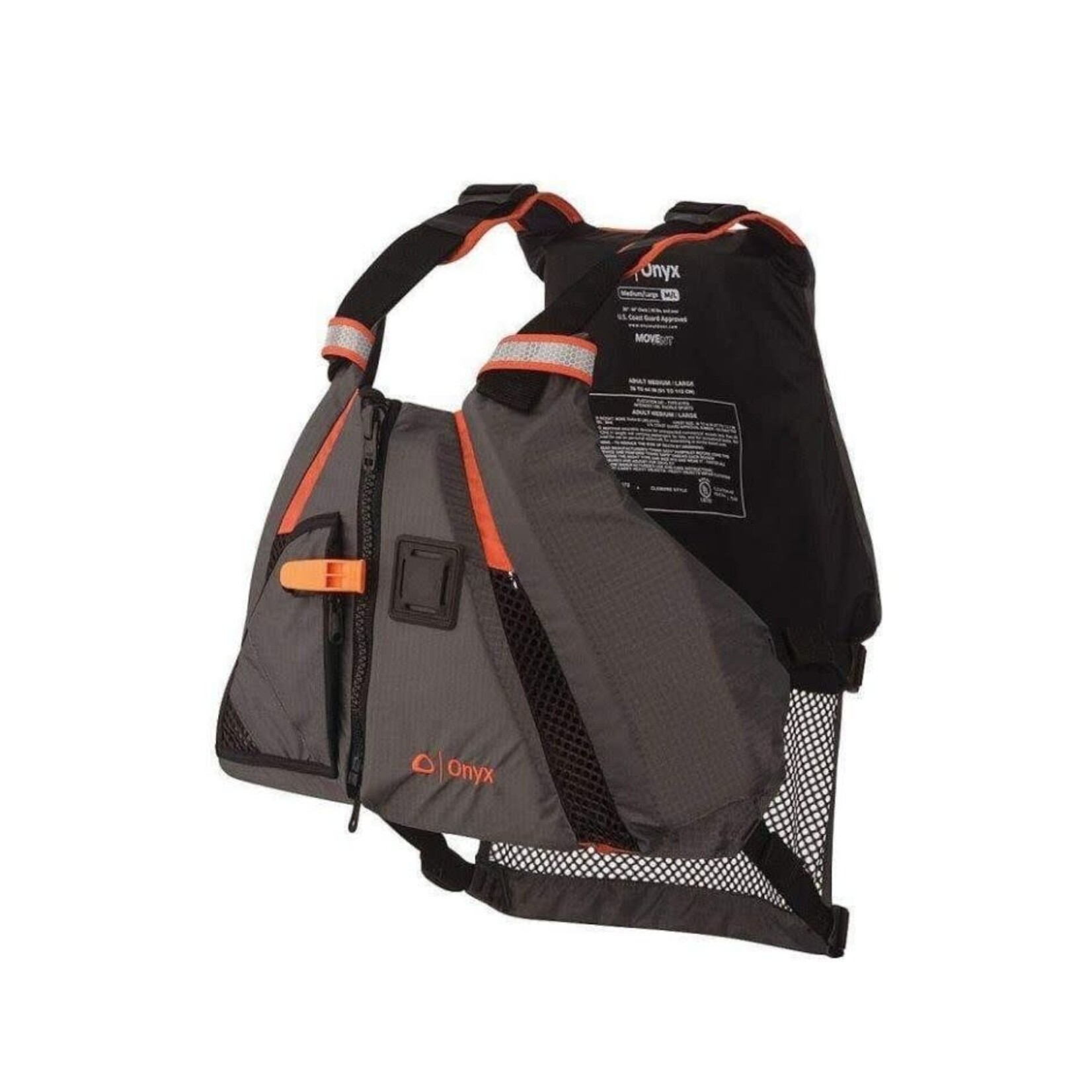 ONYX DYNAMIC PADDLE VEST LIFE JACKET ADULT MED/LARGE MOVENT