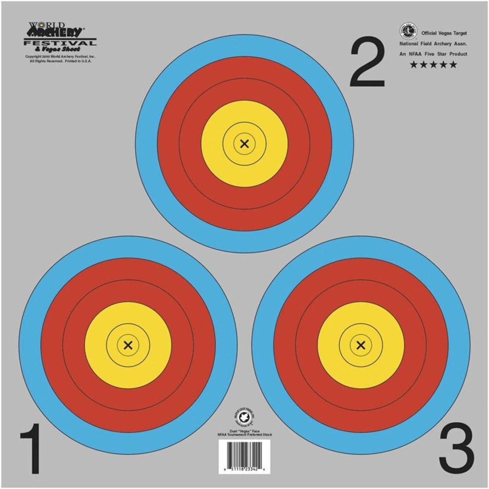 MAPLE LEAF PRESS TA-3X40G 3 SPOT VEGAS GREY TARGET 17"X17"