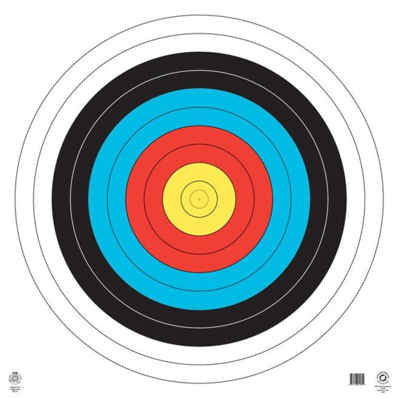 MAPLE LEAF PRESS FITA OFFICIAL 10 RING TARGETS MPL FITA 10RNG 4COLOR 80CM TA-80