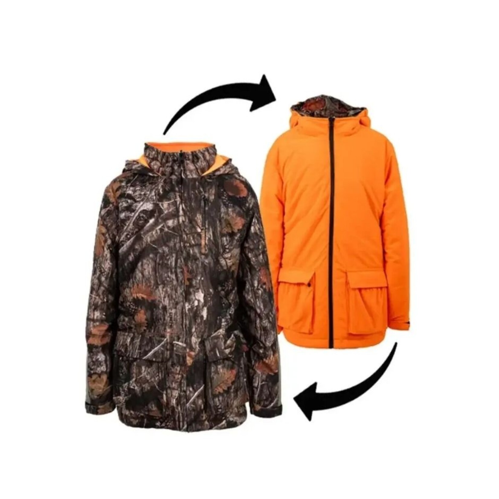 YUKON GEAR YUKON GEAR YOUTH REVERSIBLE PARKA CONCEAL CAMO TO BLAZE ORANGE