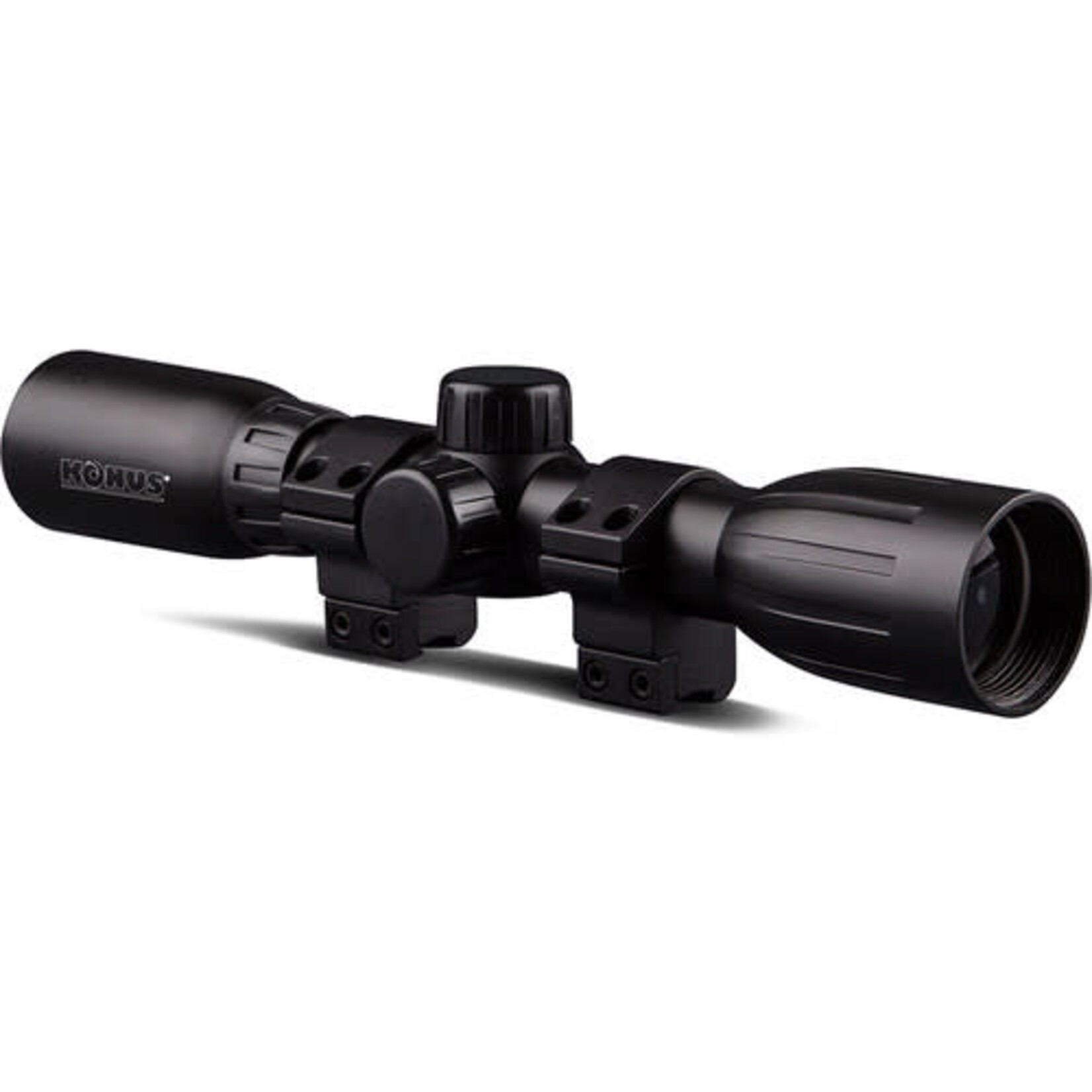 KONUS OPTICS KONUSFIRE 4X32 RIFLESCOPE COMPACT W/ 3/8TH RINGS 30/30 RETICLE