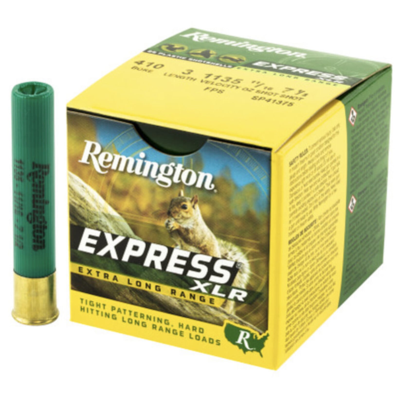 REMINGTON REMINGTON 410 GA 7 1/2 SHOT 2 1/2” EXPRESS XLR 1250 FPS 25 SHOTSHELLS