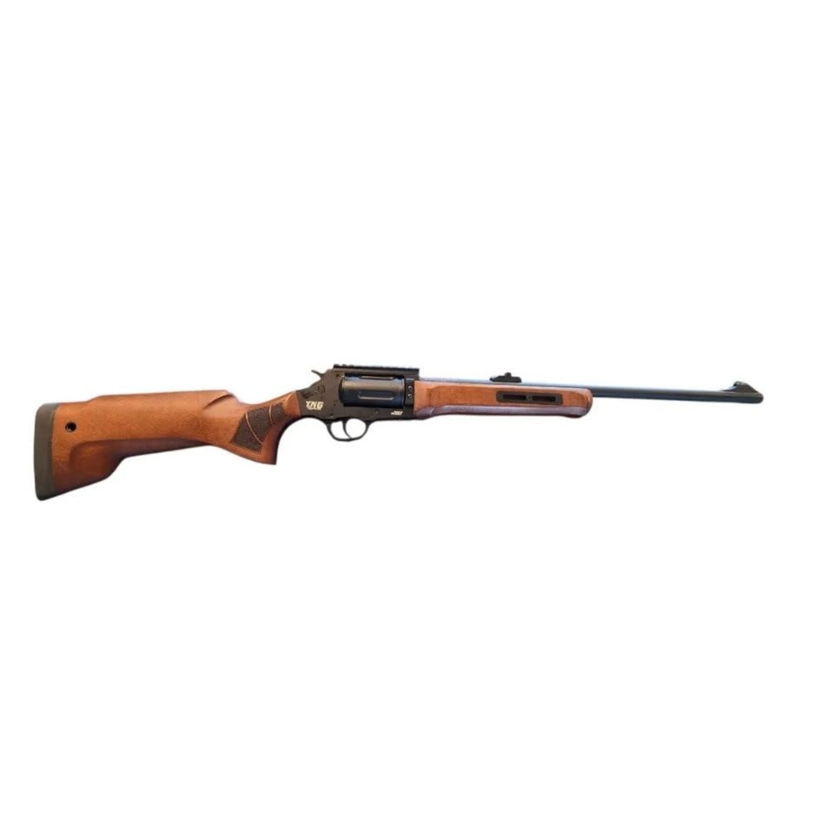 DM ARMS BANDIT 45 LC REVOLVER DBL ACTION 20" BRL 5 RDS WOOD STOCK W/ SOFT CASE