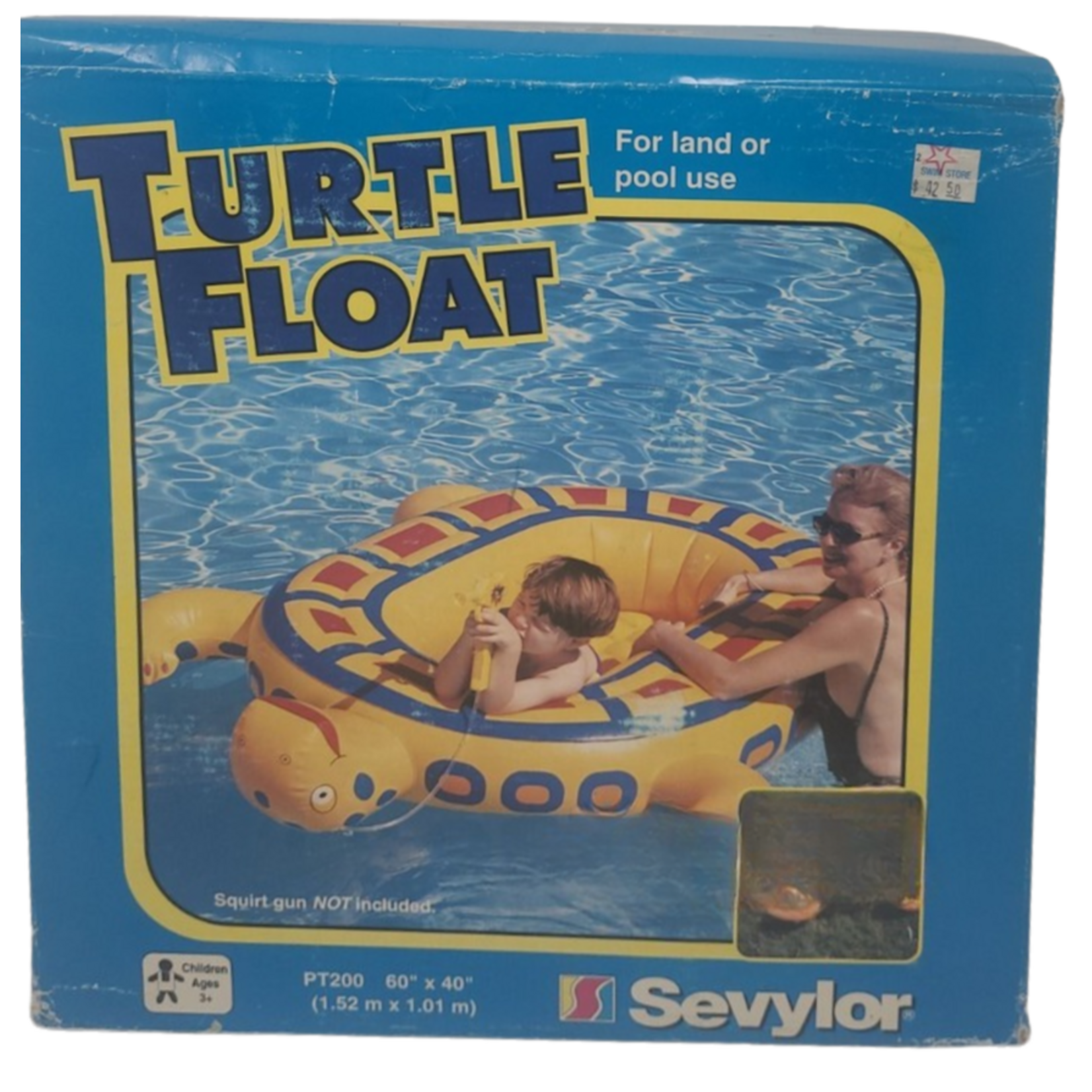 SEVYLOR TURTLE FLOAT 60" X 40"  - FOR LAND OR POOL USE
