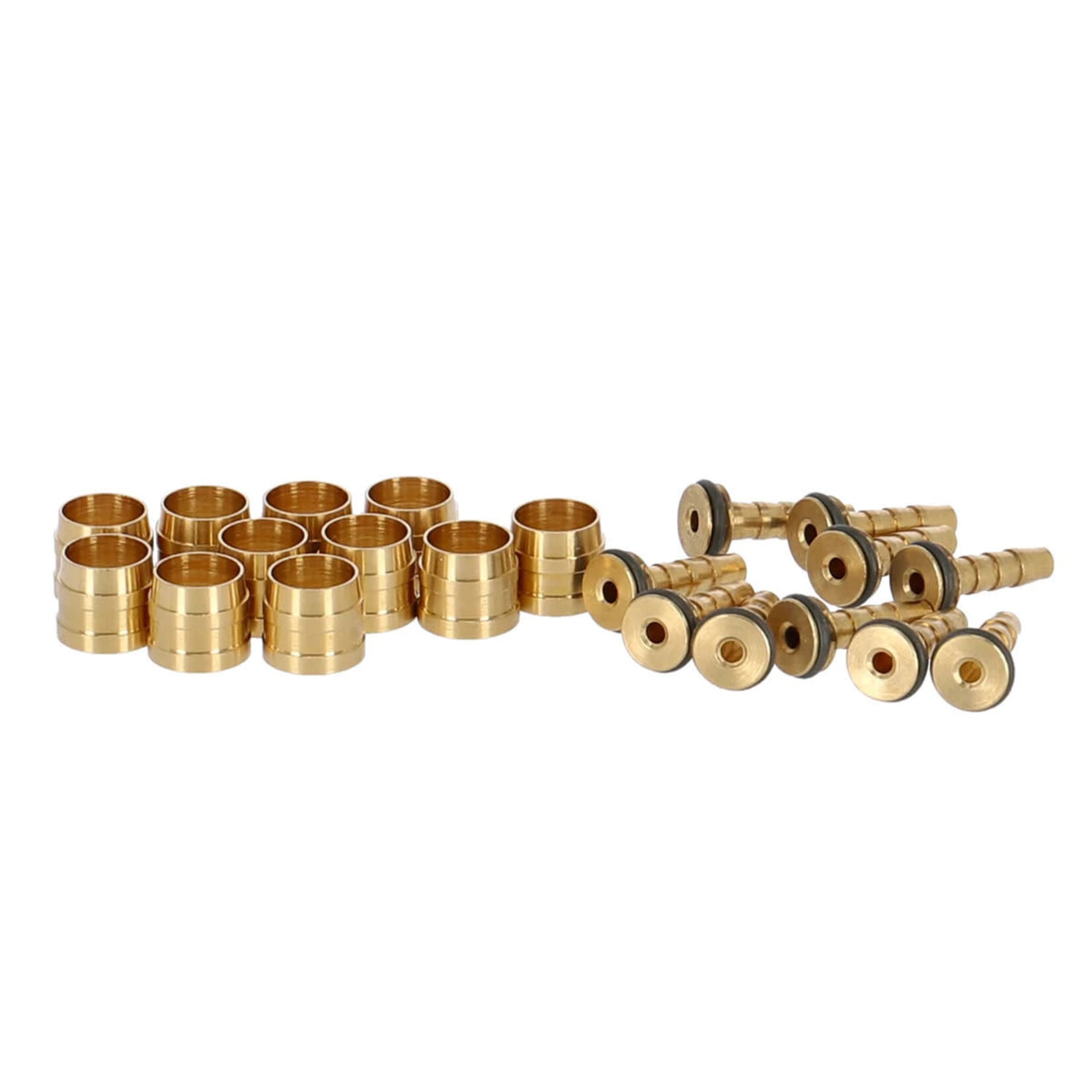 TEKTRO BRAKES DISC HOSE & FITTINGS OLIVE & BARB 10X SET FOR 5MM