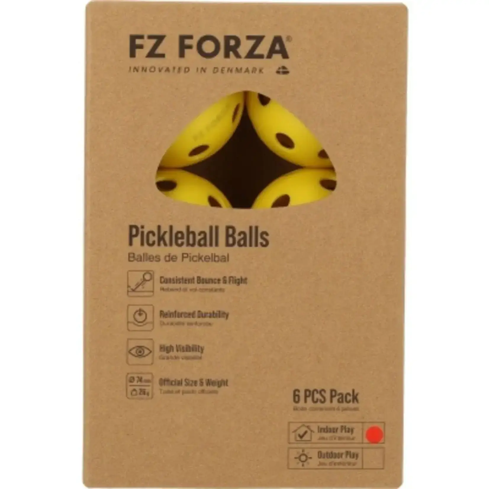 FZ FORZA FZ FORZA PICKLEBALLS 6 PACK INDOOR PLAY