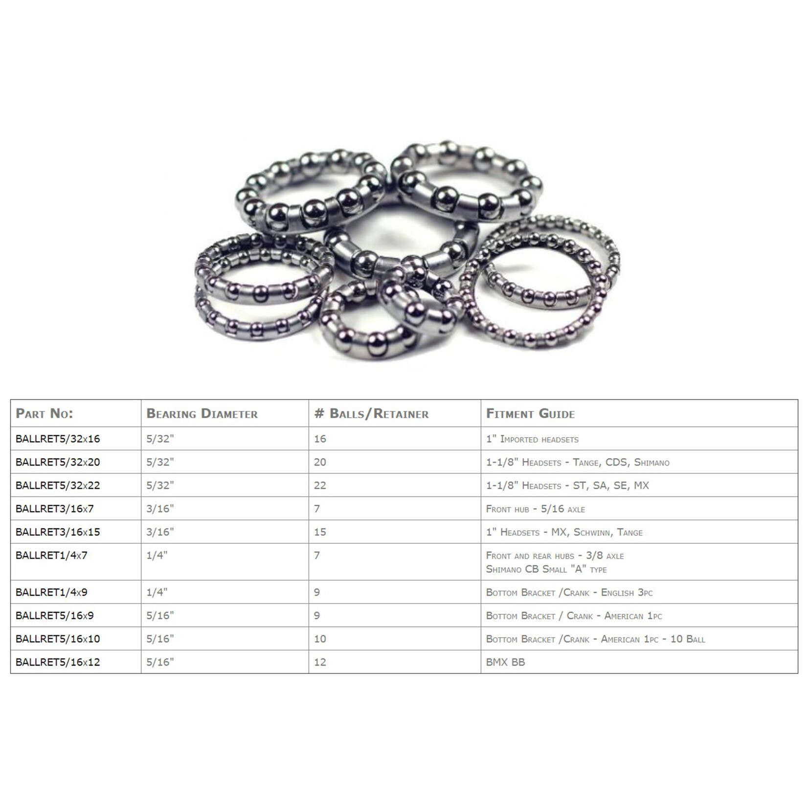WHEELS MFTG WHEELS MFG BEARING RETAINERS (HEADSETS, BB, HUBS)