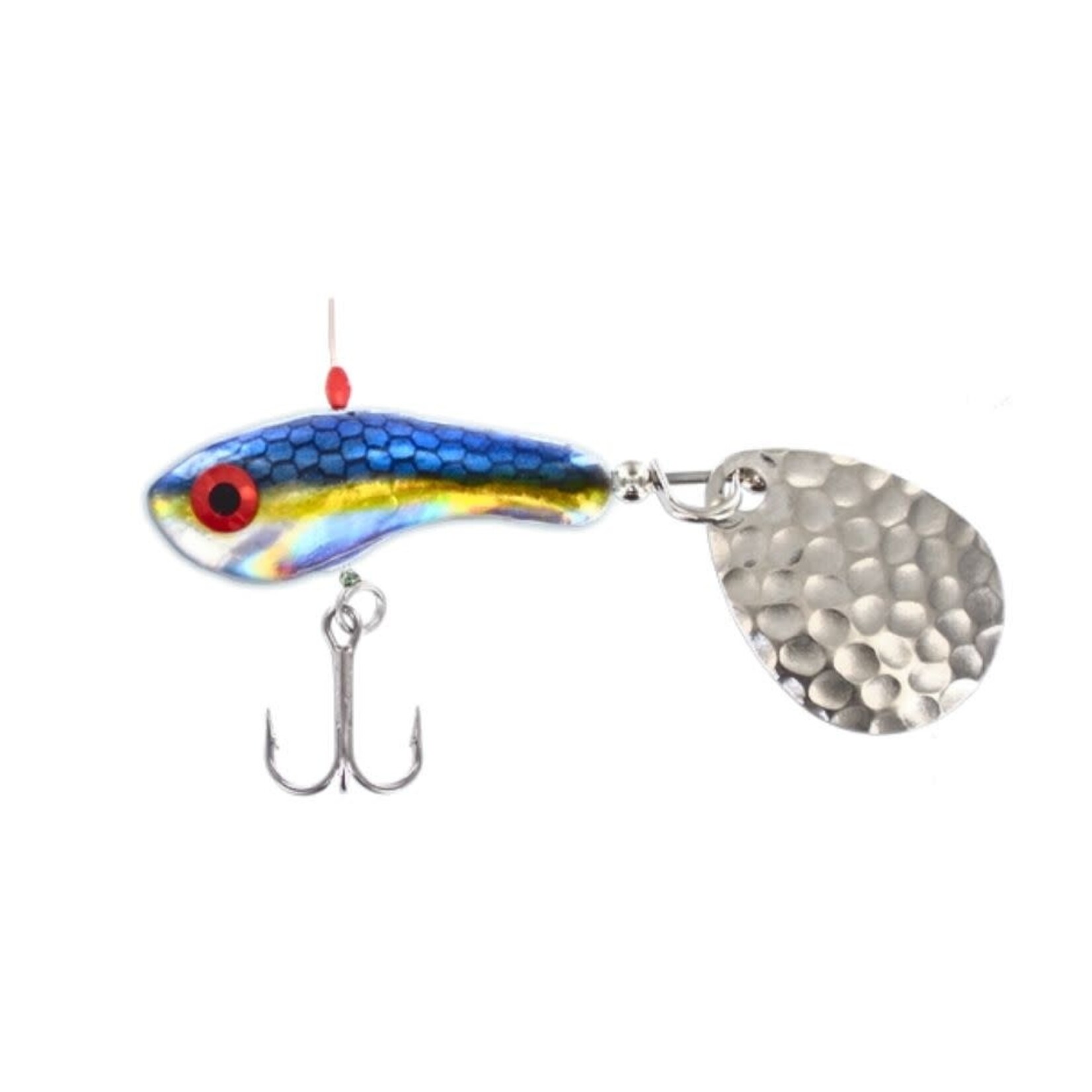 WAHOO WAHOO WING DING BASS JIG TAIL SPINNER BLUE SHAD HOL 3/4 OZ