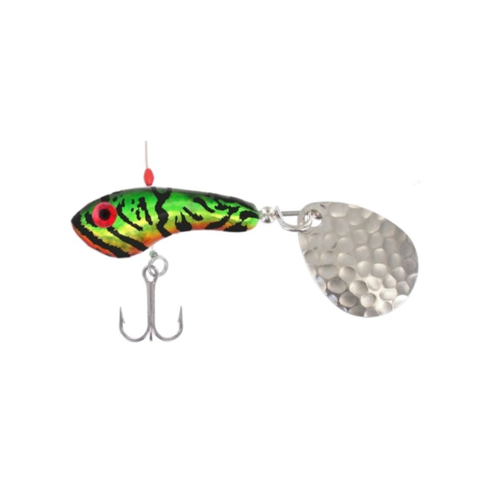 WAHOO WAHOO WING DING BASS JIG TAIL SPINNER FIRETIGER HOL 3/4 OZ
