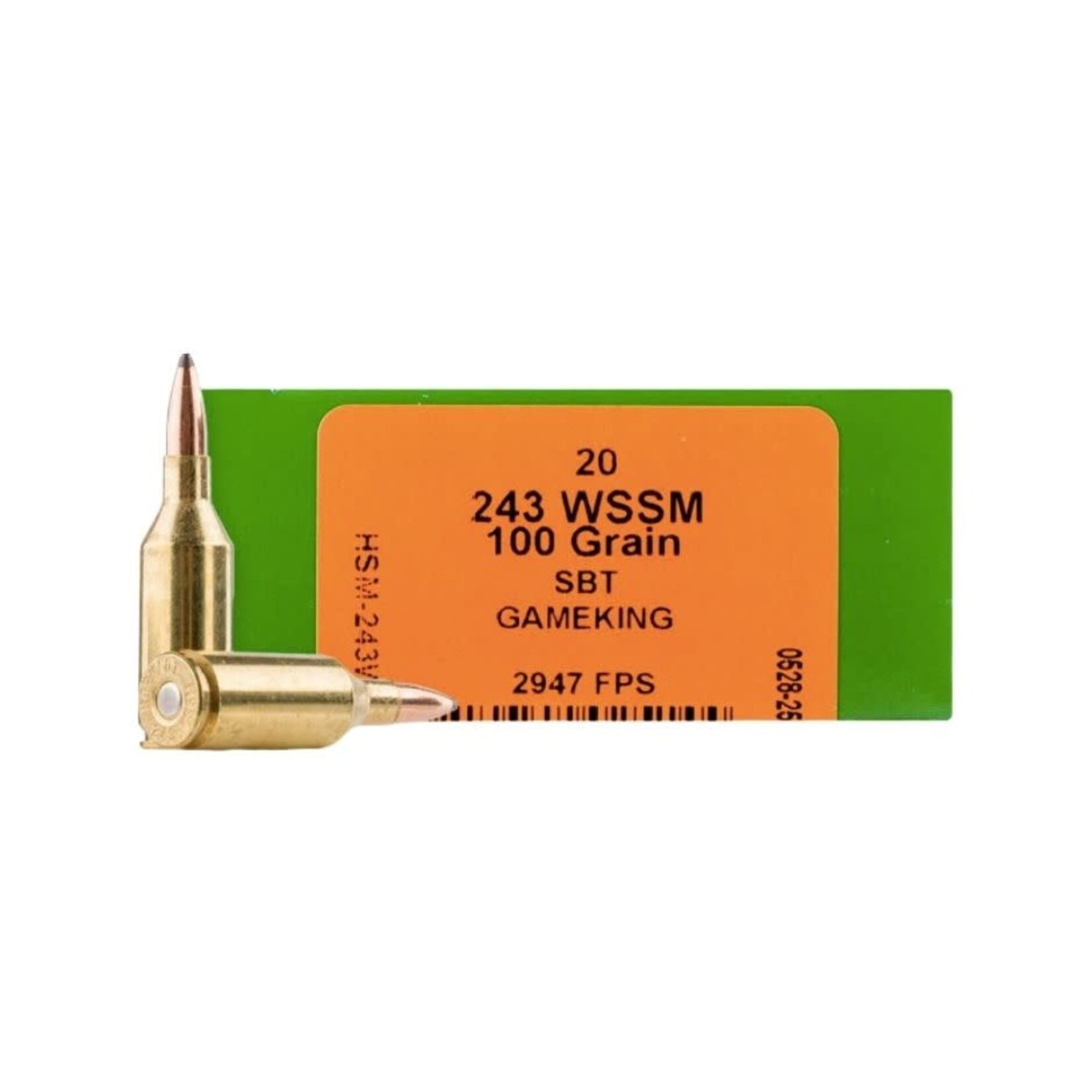 HSM HSM 243 WSSM 100 GR SBT GAMEKING 2947 FPS 20 CT