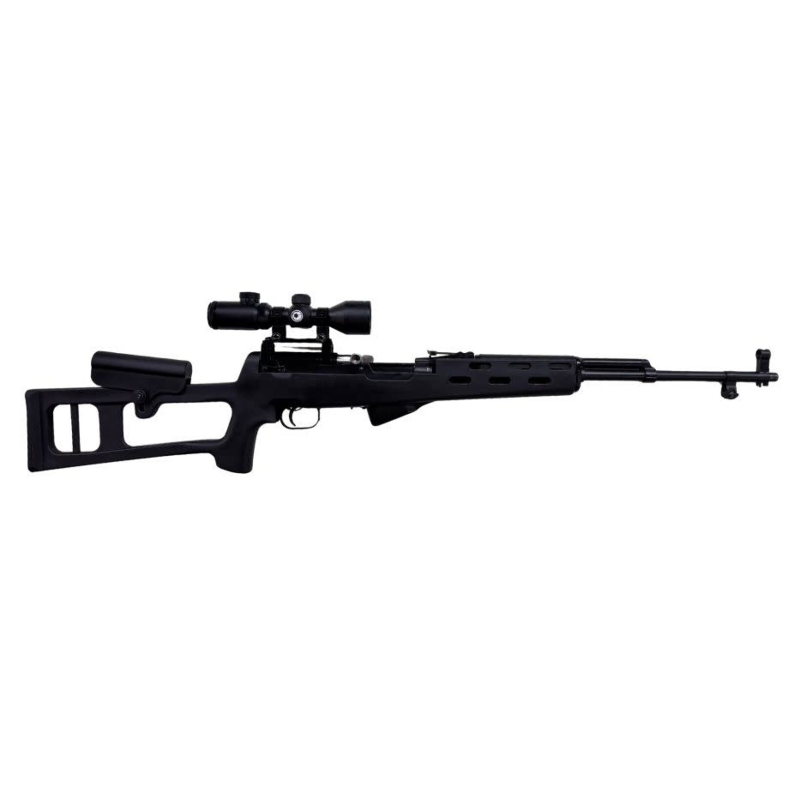 USED CHINESE SKS 7.62X39 W/ TACTICAL STOCK SCOPE MOUNT 3-9 BARSKA SCOPE 545 BULK RDS 20.5" BARREL 5 ROUND MAG