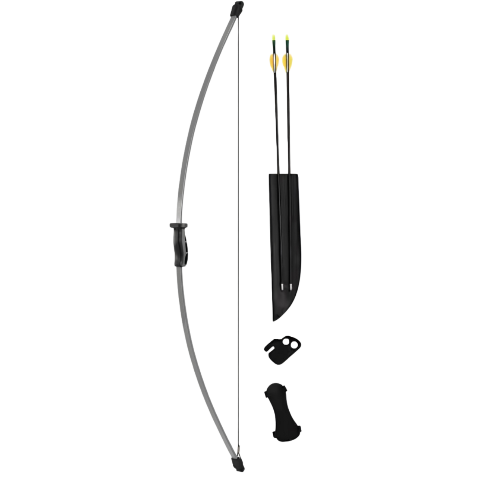BEAR ARCHERY BEAR ARCHERY RECURVE YOUTH ARCHERY SET WIZARD 17”-24” DL 10-18 LBS W/ 2 ARROWS/ ARMGUARD/ FINGERTAB /QUIVER