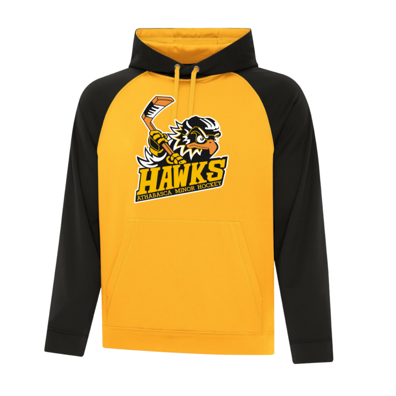 CANADA SPORTSWEAR HAWKS HOODY OAKLAND ADULT GOLD/BLACK