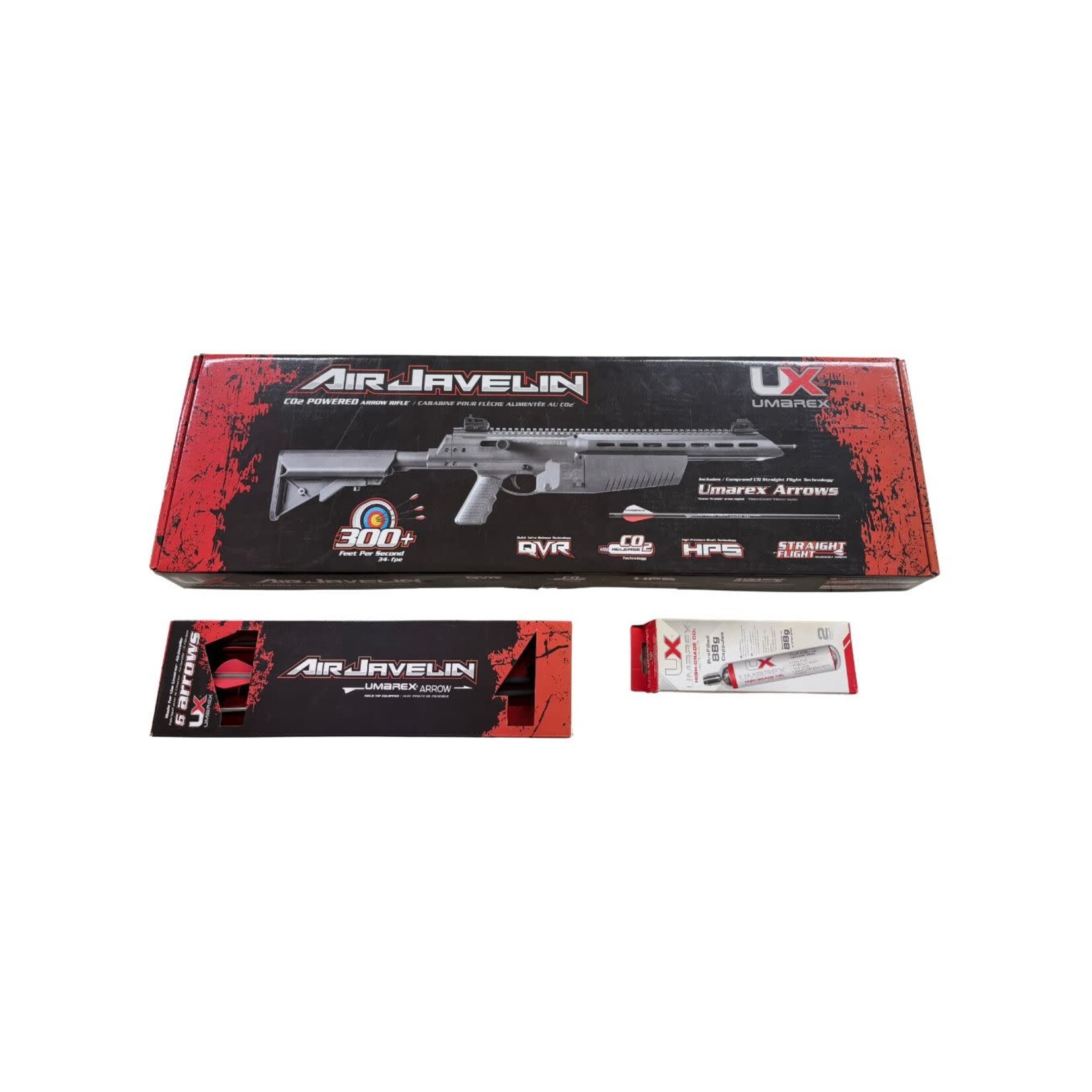 UMAREX AIR USED UMAREX AIR JAVELIN WITH 6 ARROWS AND 1 CO2 CARTRIDGE