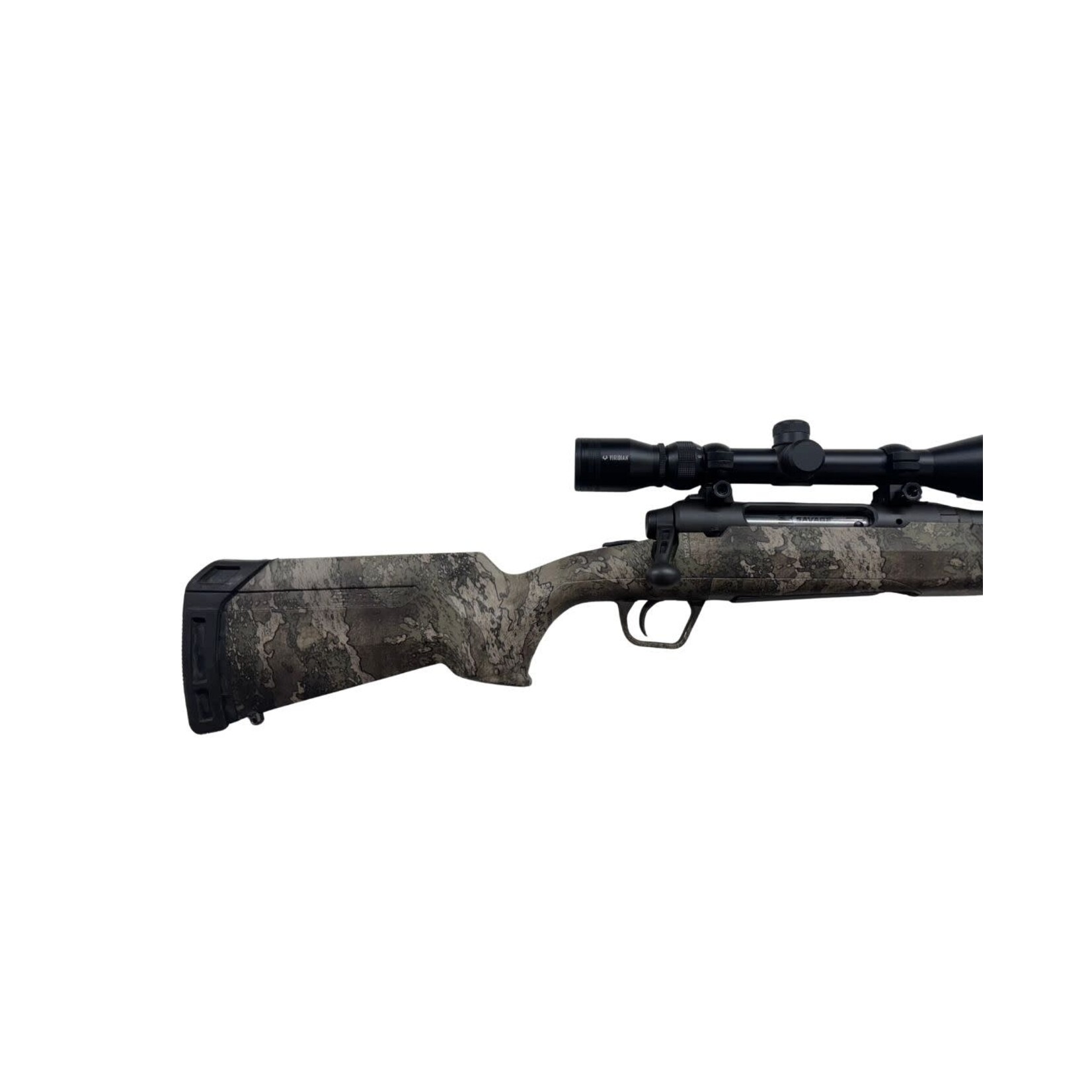Savage Arms USED SAVAGE AXIS XP 270 WIN 22" BARREL 4 ROUND MAG W/ VIRIDIAN 3-9X40 SCOPE STRATA CAMO