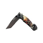 CARNAGE RED EYE SKULL FOLDING KNIFE