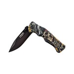 CARNAGE WOLF HAT SKULL FOLDING KNIFE