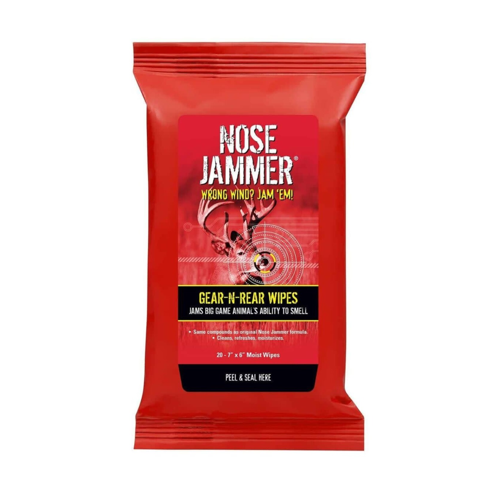 Nose Jammer NOSE JAMMER GEAR AND REAR MOIST WIPES 20 PK