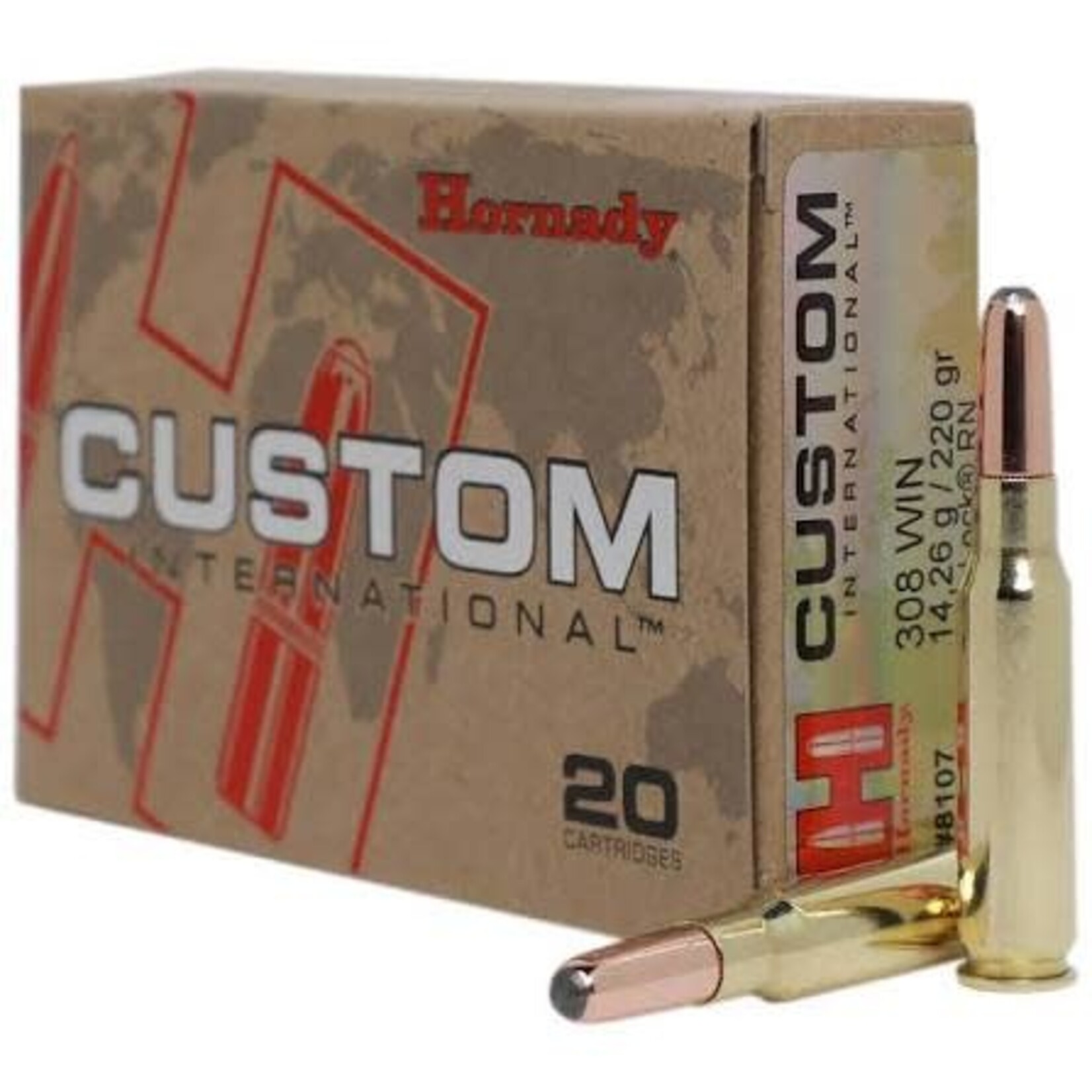 HORNADY HORNADY AMMO 308 WIN 220GR CUST INTER INTERLOCK RN