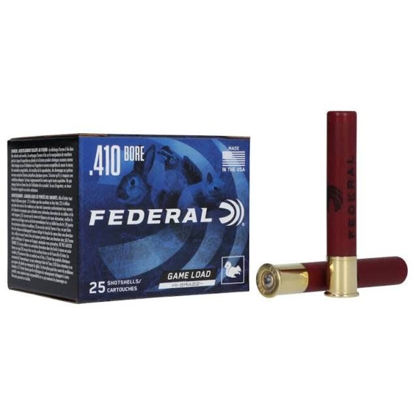 FEDERAL FEDERAL 410GA 3” 5 SHOT GAME LOAD 1135 FPS H4135  HI BRASS  25 RNDS