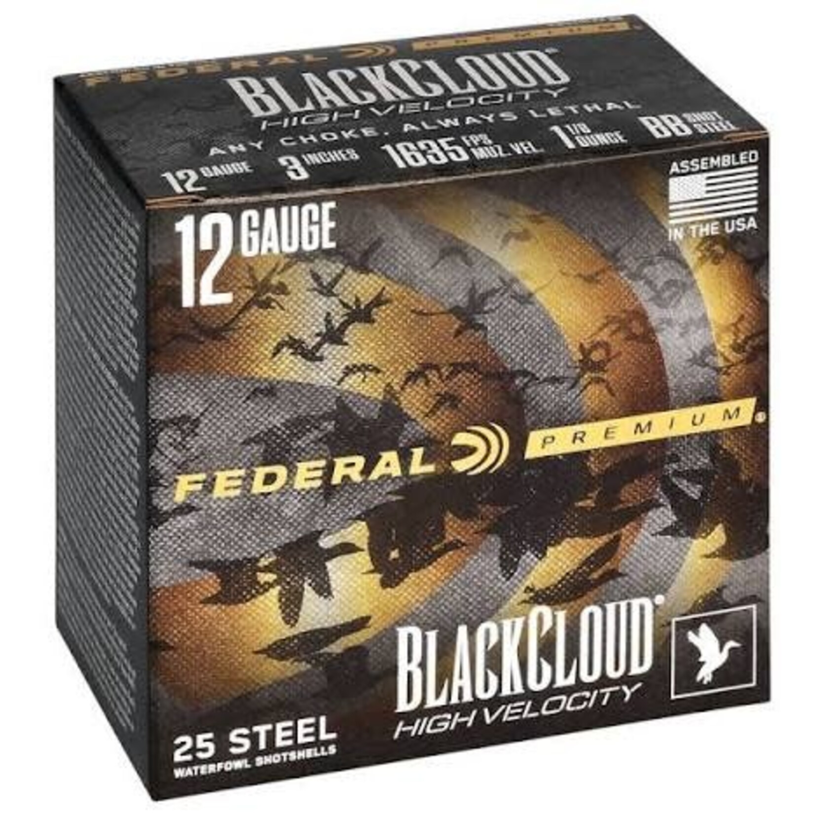 FEDERAL FEDERAL AMMO 12GA  3 " 1-1/8 BB BLACKCLOUD