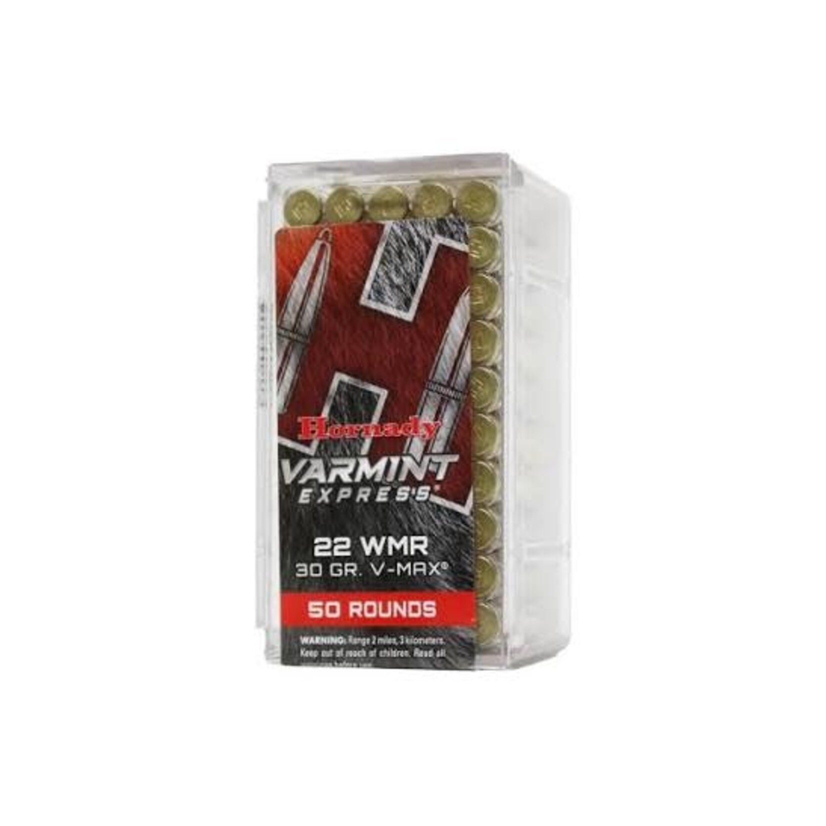 HORNADY HORNADY 22 WIN MAG WMR 30 GRAIN V-MAX BOX 50RD 2200FPS