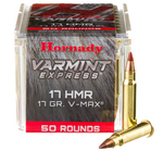 HORNADY HORNADY 17 HMR V-MAX  17GR  50 ROUNDS