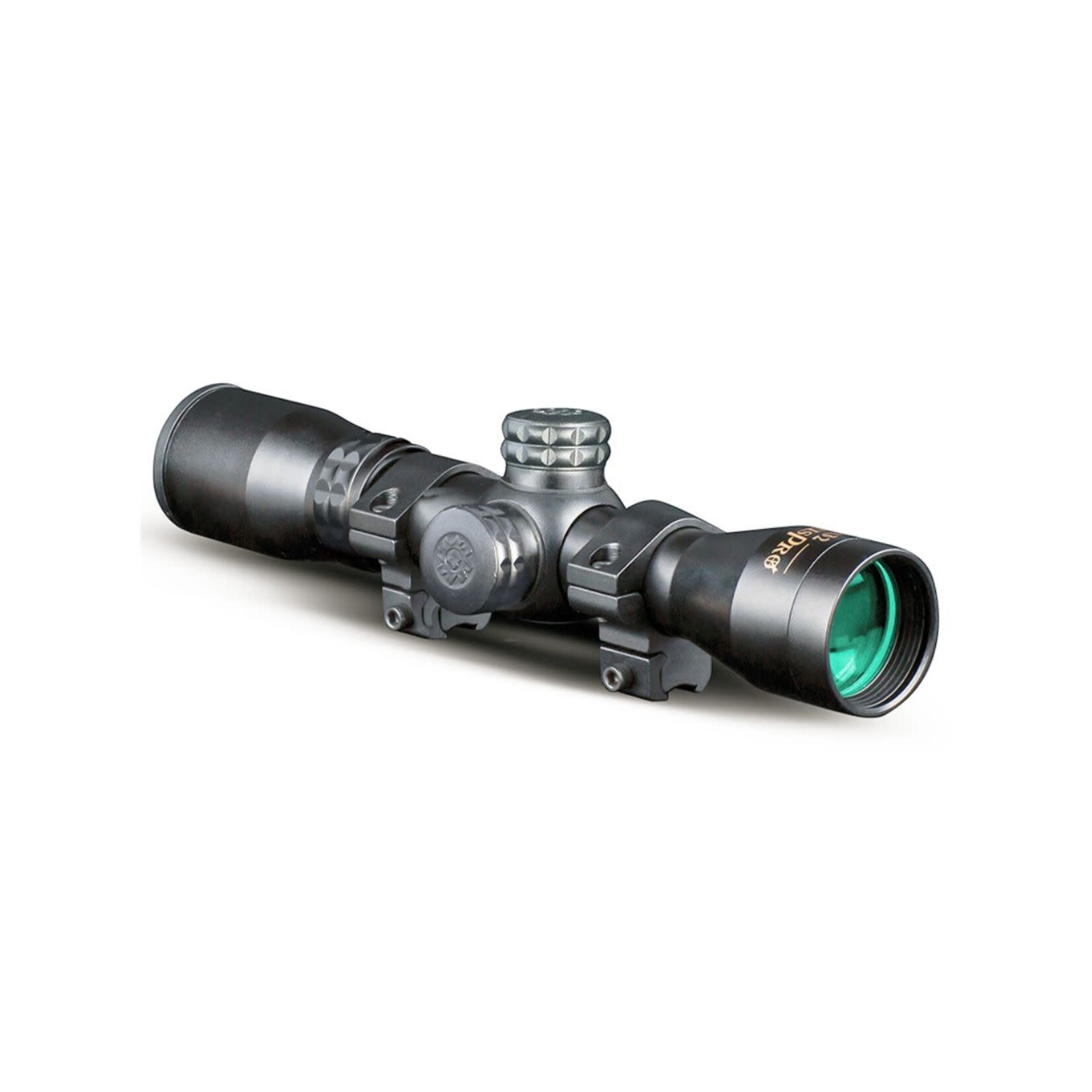 KONUS OPTICS KONUSPRO 4X32 RIFLESCOPE W/ ENGRAVED 30/30 RETICLE 2ND FP 1" TUBE AND RINGS