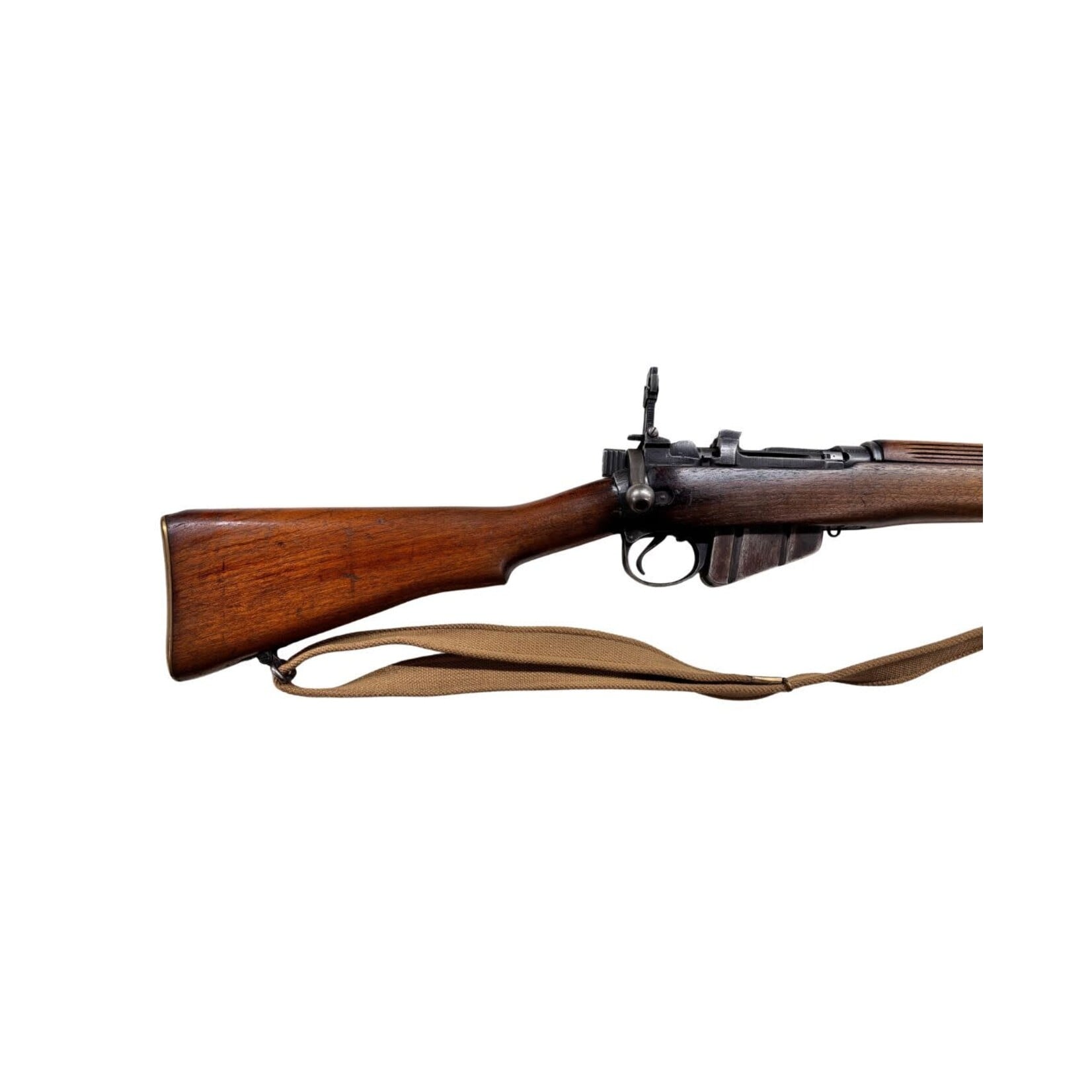 USED LEE ENFIELD 303 BRITISH MARK 4 W/ 24"BARREL 10 RD DETACH MAG OPEN SIGHTS BRASS SLING  1942