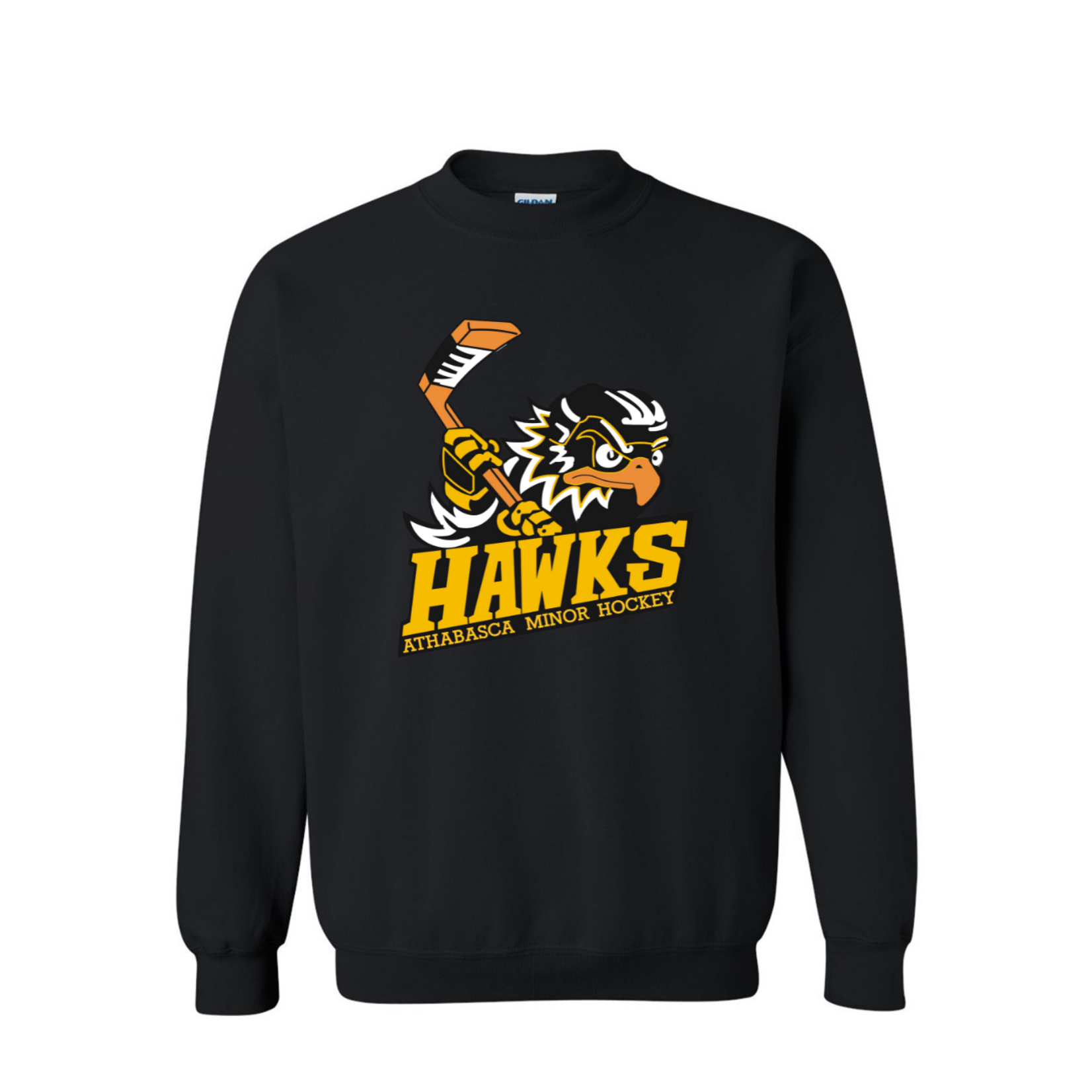 GILDAN ATHABASCA HAWKS CREWNECK SWEATER
