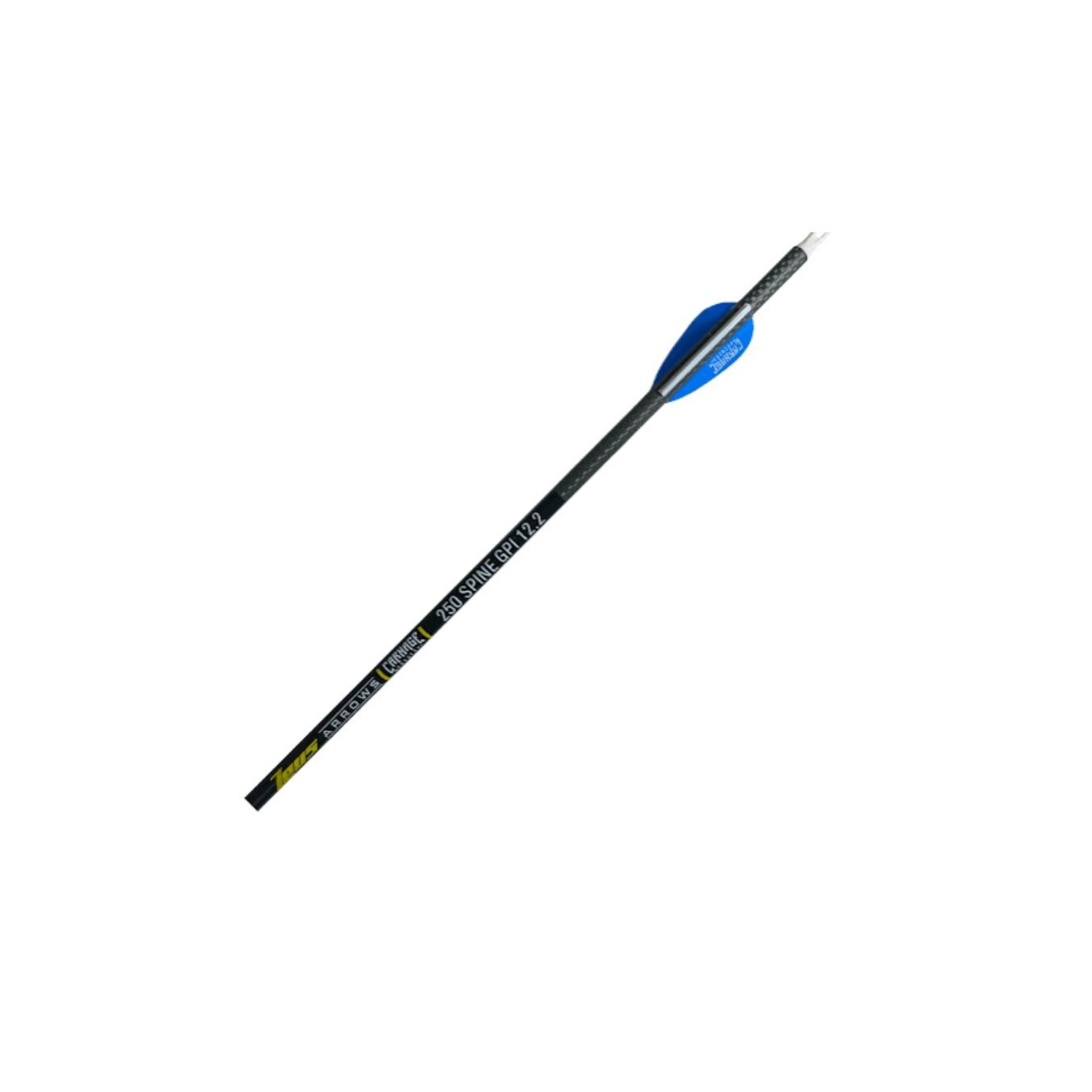 CARNAGE ARCHERY CARBON WEAVE ZEUS ARROWS 250 SPINE 32" SHAFT 70-80+ LBS 12 PK
