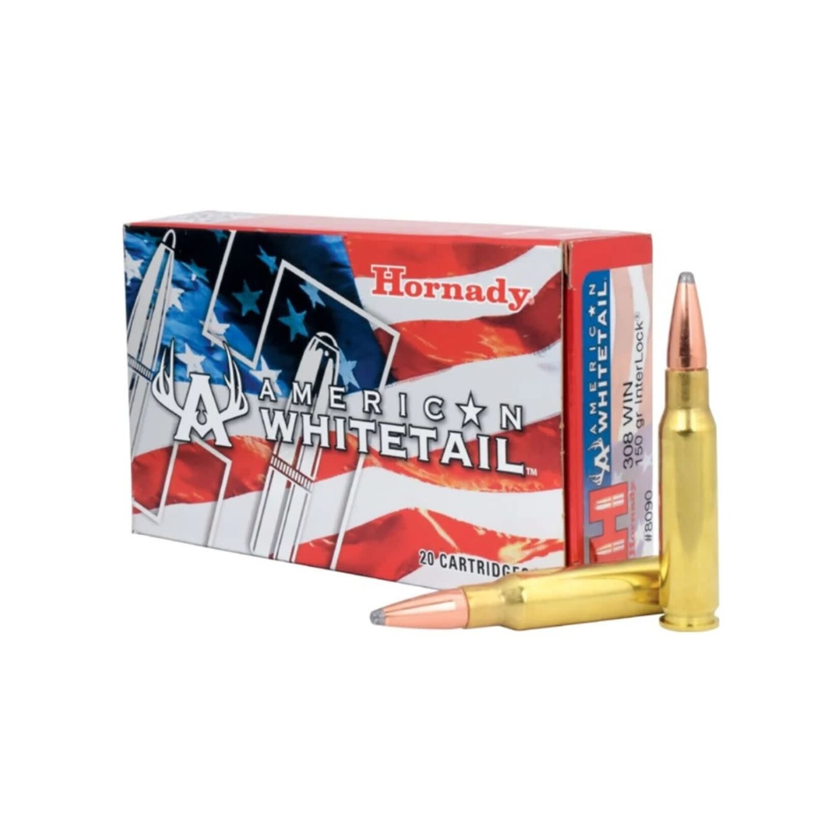HORNADY HORNADY 308 WIN AMERICAN WHITETAIL 150 GR INTERLOCK #8090
