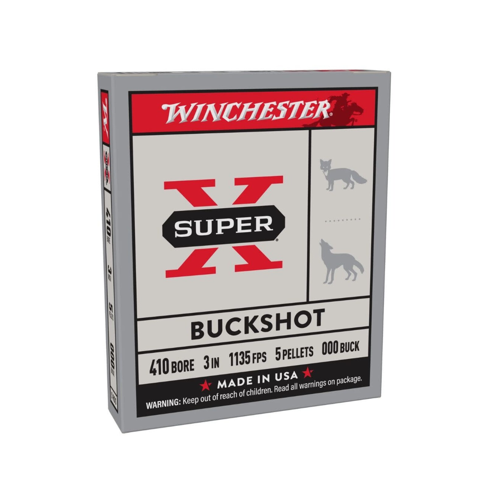 Winchester Repeating Arms WINCHESTER 410 GA 3" BUCKSHOT 000 5 PELLETS
