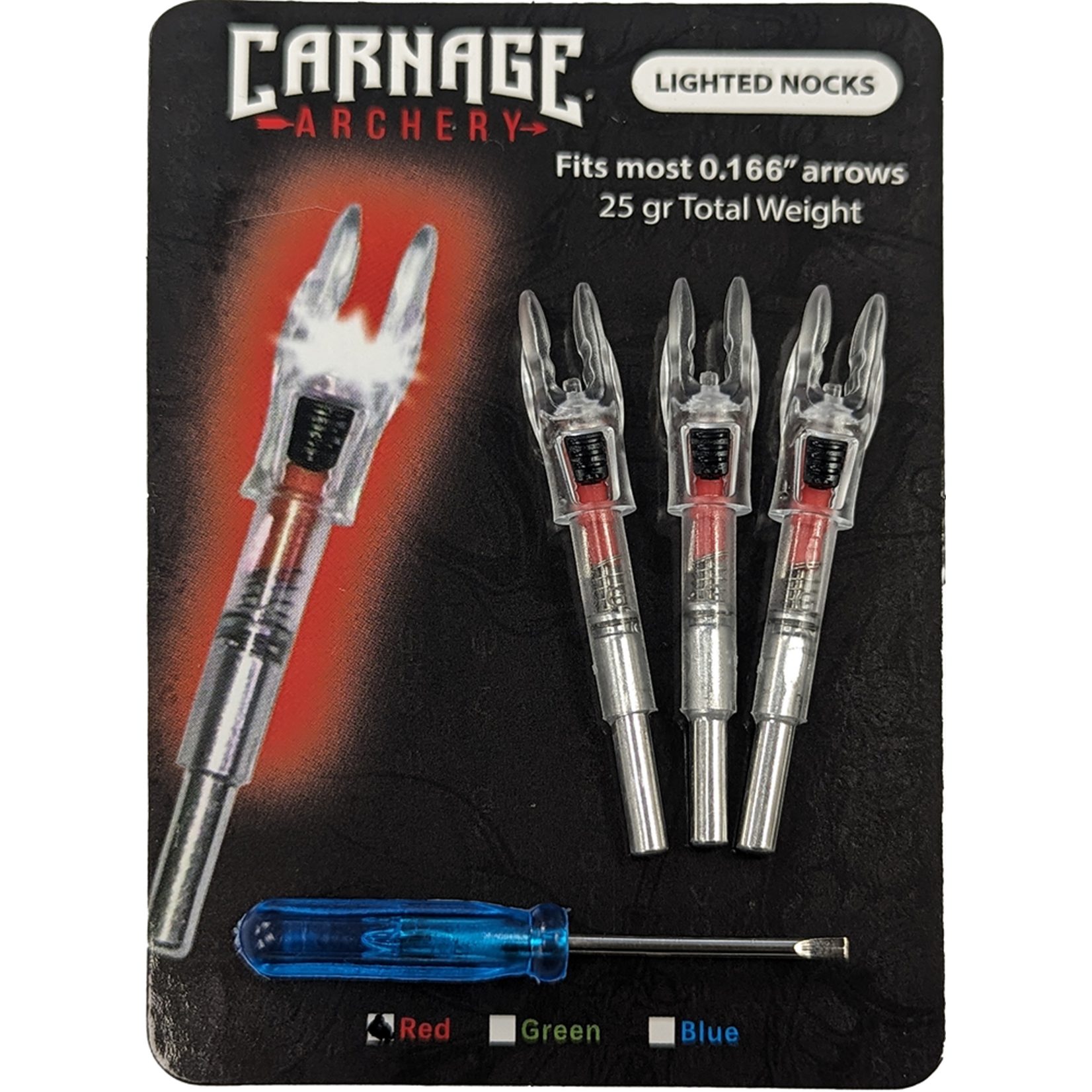 365 ARCHERY LIGHTED NOCK RED BOLT .300