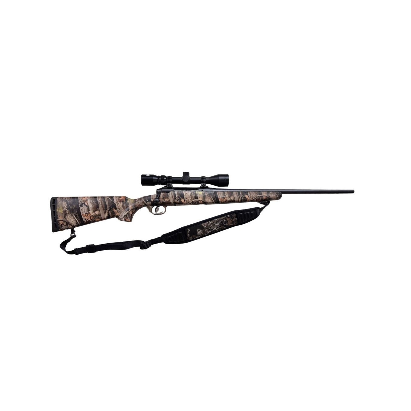 Savage Arms USED SAVAGE AXIS 7MM-08 CAMO SYNTH 22" BARREL 4 ROUND DETACH MAG W/ MOUNTED 3-9X40 BUSHNELL SCOPE CAMO BUTLER CREEK SLING