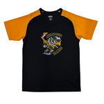 ATHLETIC KNIT HAWKS YOUTH ATHLETIC KNIT JERSEY SLEEVE GOLD/BLACK