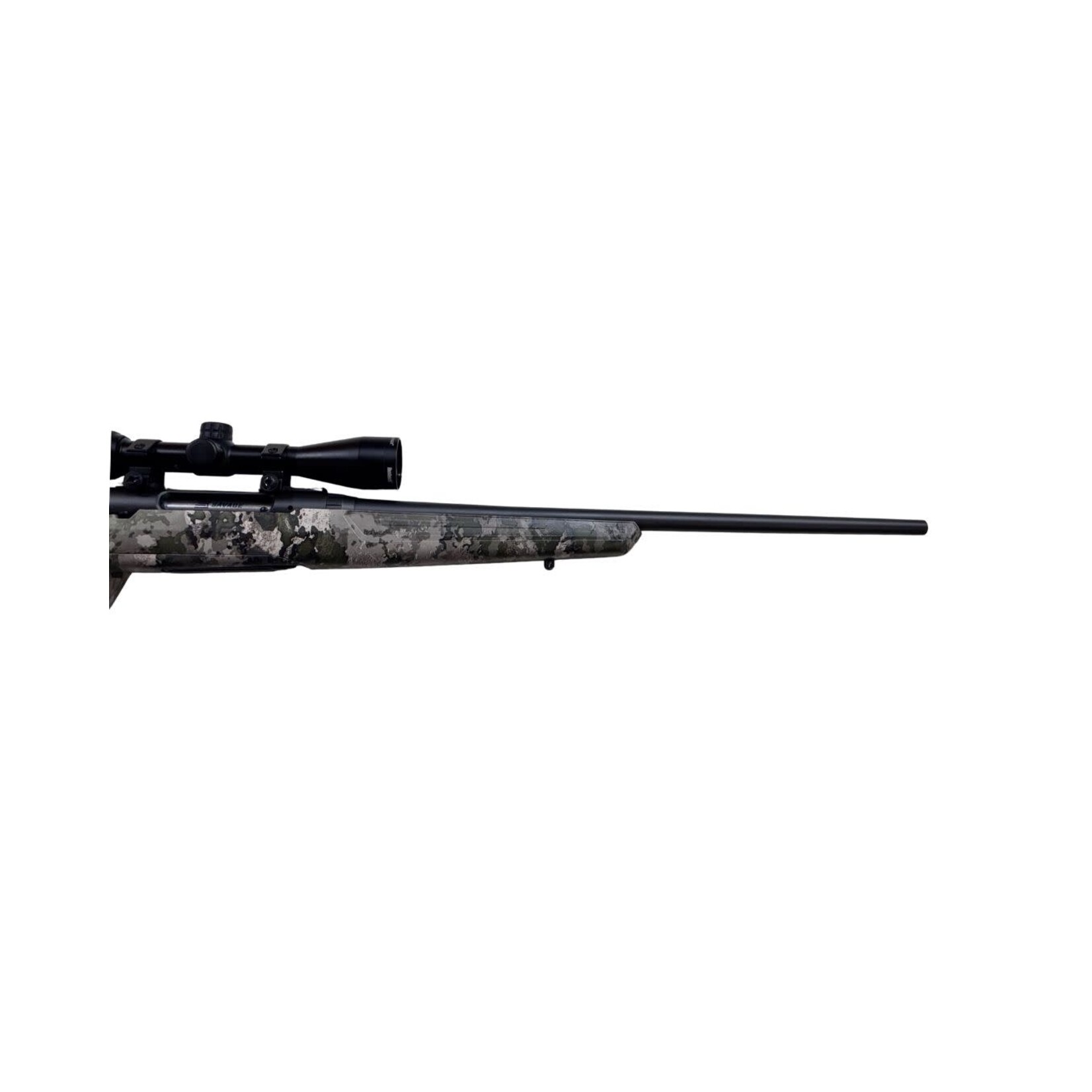 Savage Arms USED SAVAGE AXIS 223 REM BOLT ACTION 22" BRL 4+1 RDS ACCUTRIGGER CAMO SYNTH STOCK W/ 3-9X40 BUSHNELL BANNER SCOPE