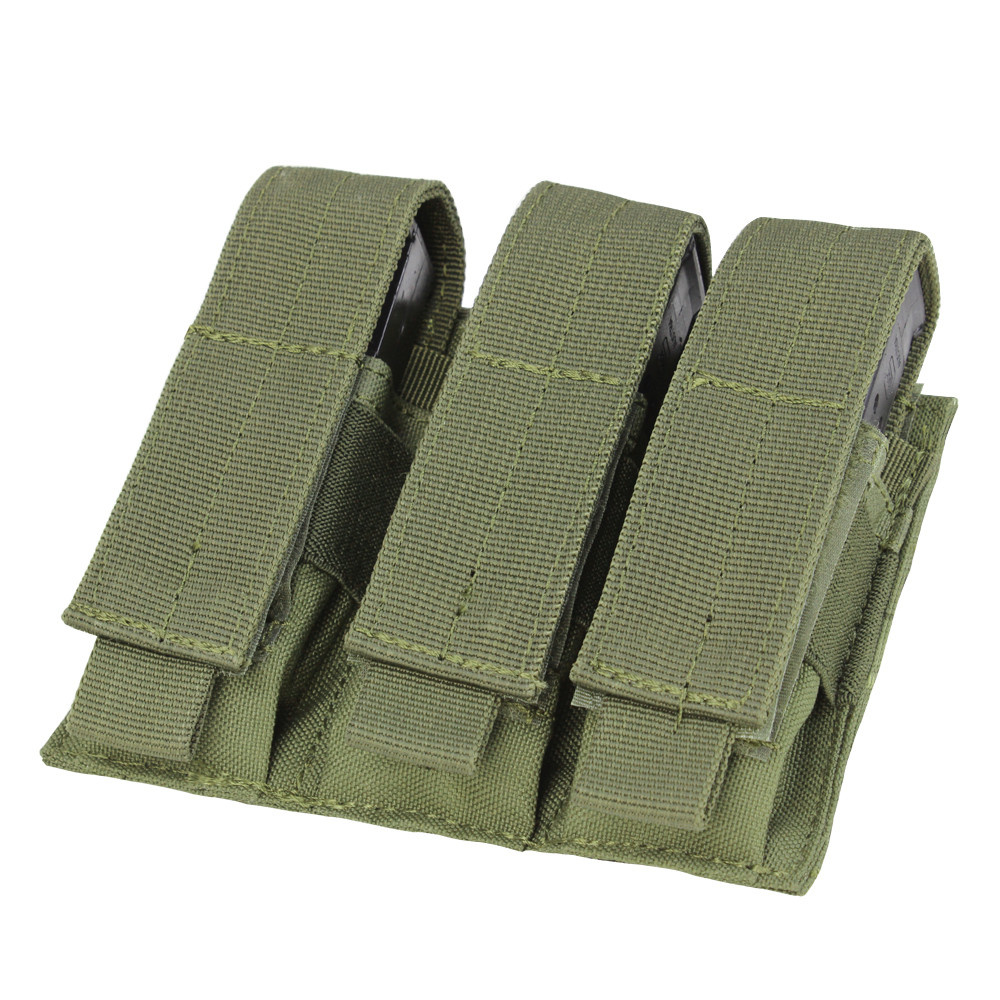 thumbnail image 2 of Tactical Molle Triple Pistol Magazine Pouch – Nylon Hunting Holster For Outdoor Gear 2 of 4