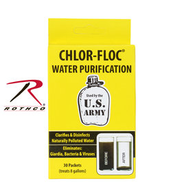 Rothco Chlor Floc Military Water Purification Powder Packets