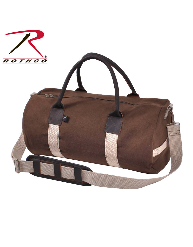 Rothco Canvas & Leather Gym Duffle Bag