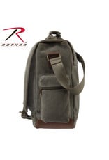 Rothco Vintage Canvas Pathfinder Laptop Bag With Leather Accents