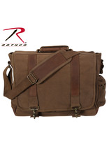 Rothco Vintage Canvas Pathfinder Laptop Bag With Leather Accents