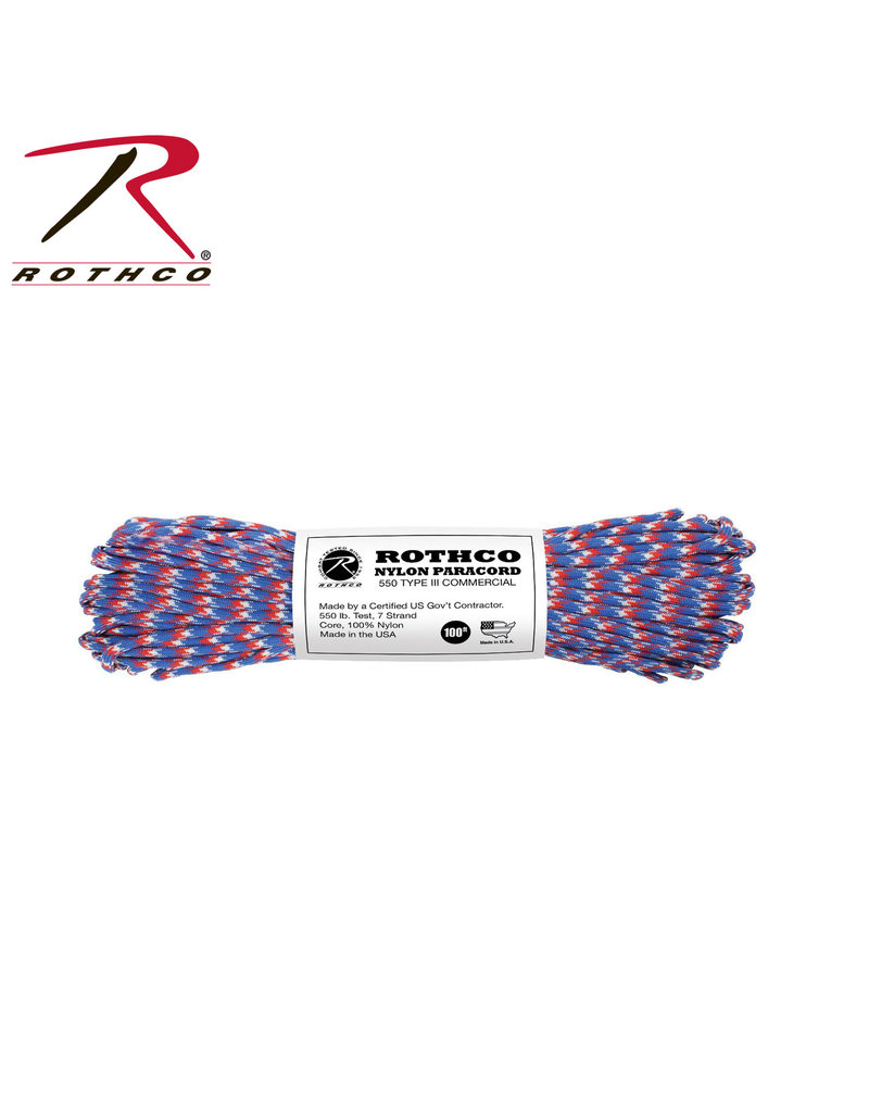 Rothco Nylon Paracord Type III 550lb 100ft