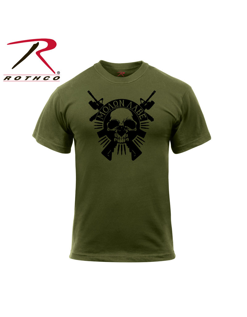 Rothco Molon Labe Skull T-Shirt