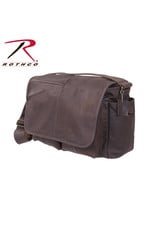 Rothco Brown Leather Classic Messenger Bag