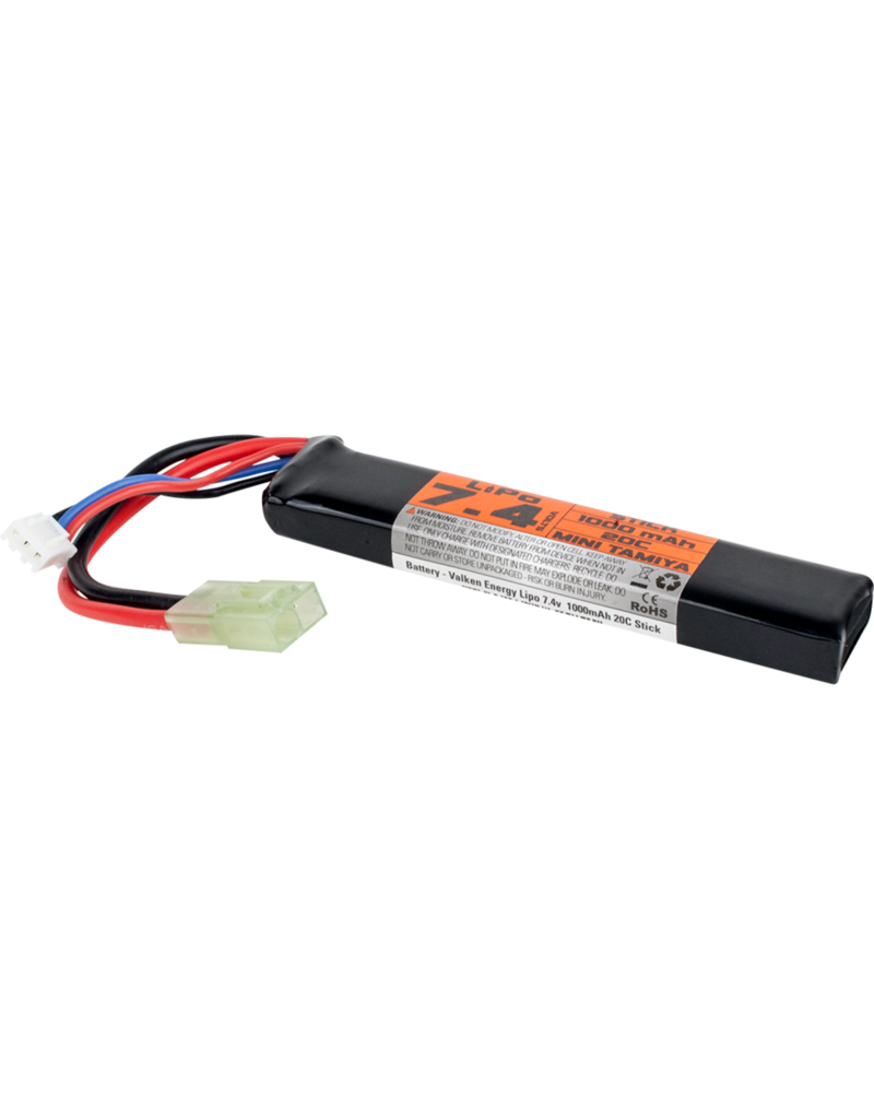 Valken LiPo 7.4V 1000mAh 30c Battery