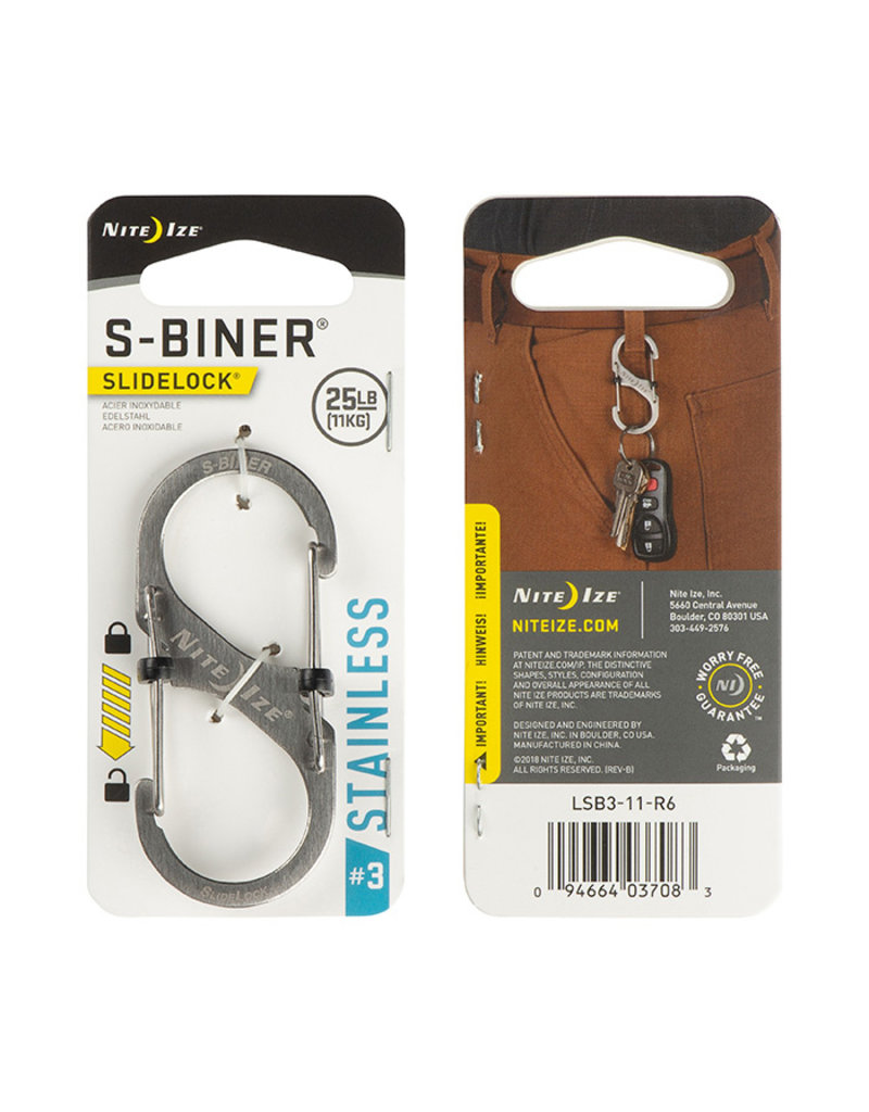 Nite Ize S-Biner SlideLock Stainless Steel