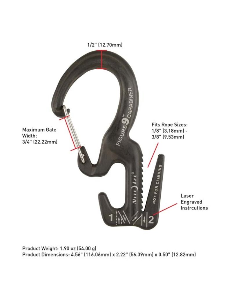 Nite Ize Figure 9 Carabiner Rope Tightener