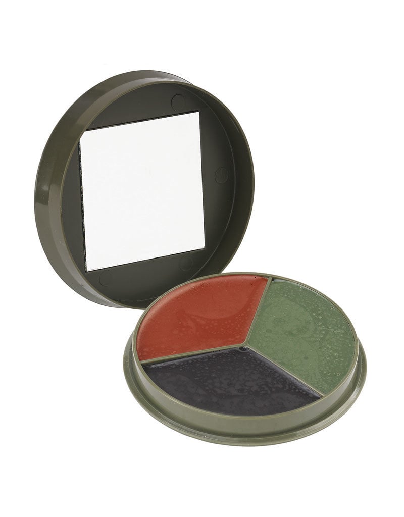 Camcon 3 Color Camouflage Cream Compact with Mirror