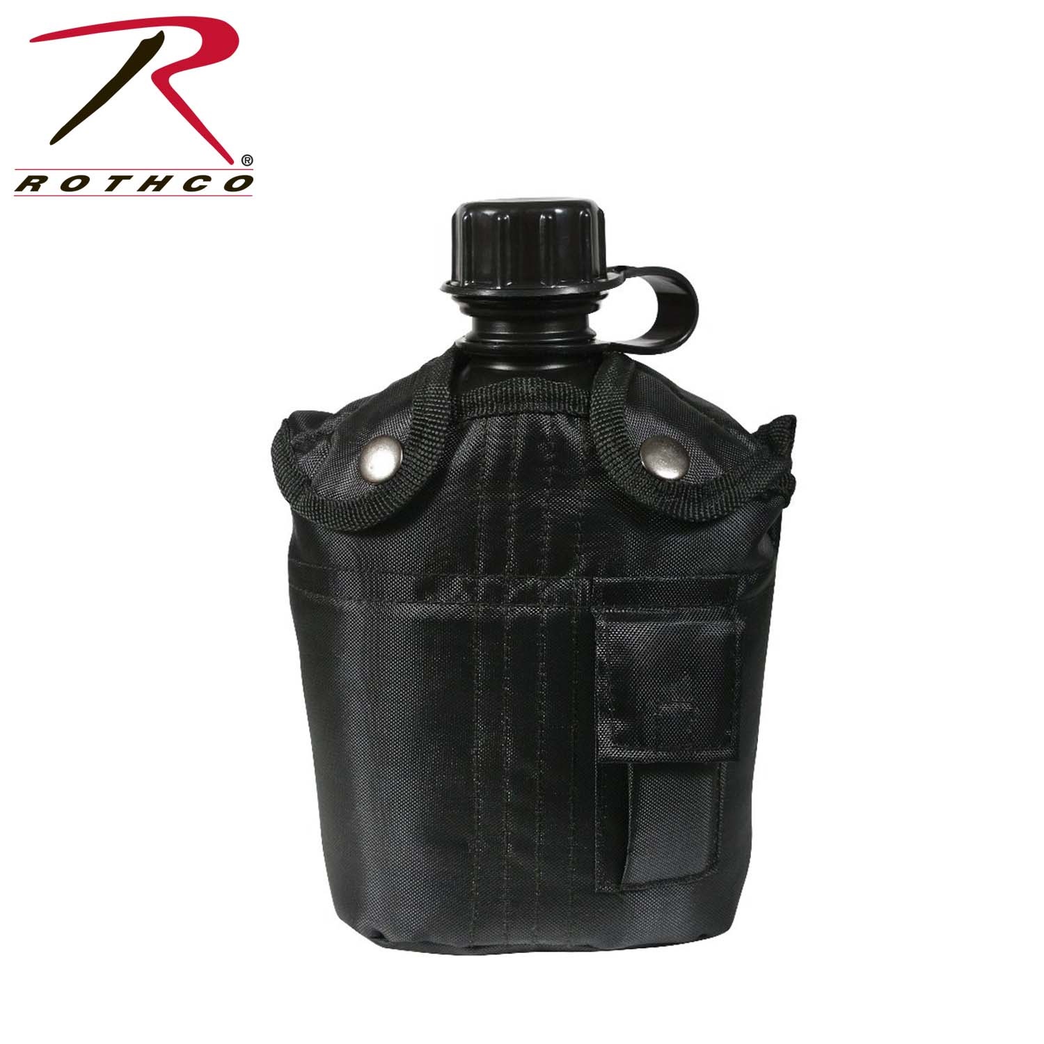 thumbnail interactive-video image 1 of Aluminum Cup With Butterfly Handle 3-Piece Canteen Kit With Cover & Aluminum Cup - Perfect For Camping & Outdoor Adventures (Black) Molle Water Bottle Pouch 1 of 12
